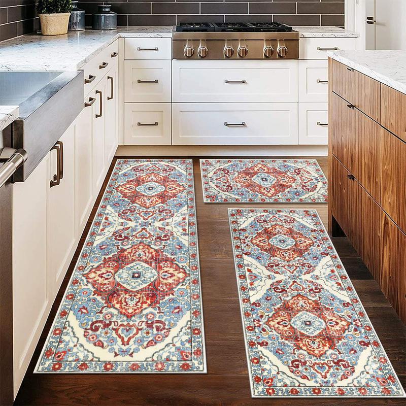 💖Boho Washable Kitchen Rugs - Non-Slip Kitchen Rugs