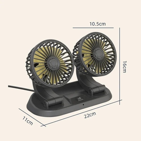 🔥Today Special offer 🔥Newly Double Cooling Car Fan