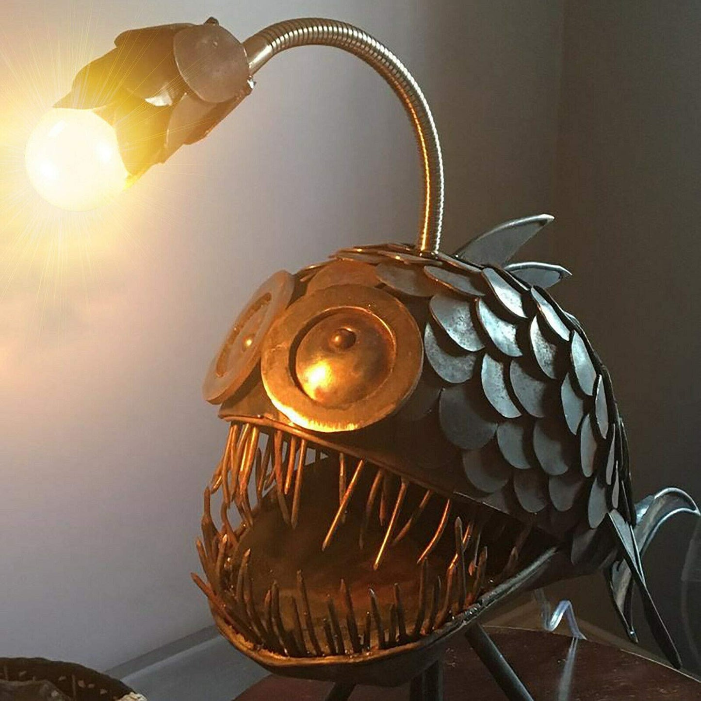 🐟🐟Angler Fish Lamp-Best Home Decor Custom Art🔥🔥