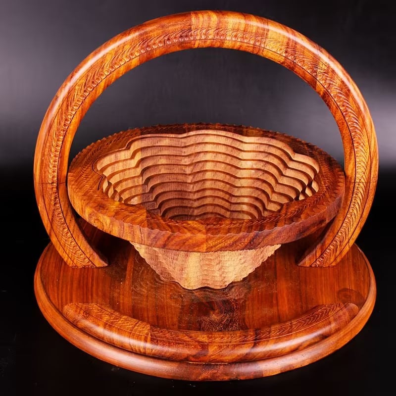 Last Day 49% OFF🔥-Handmade wood carving fruit plate