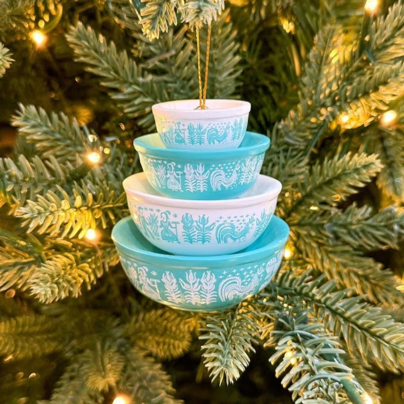 [🎅Xmas Sale 49% OFF]🎄Vintage Stack Bowl Christmas Ornament