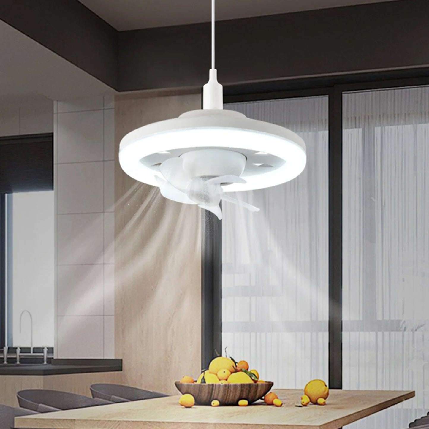 Fast Shipping Worldwide - LED Swing Head Fan Light