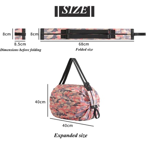 🌸Foldable Travel One-shoulder Portable Shopping Bag🌸