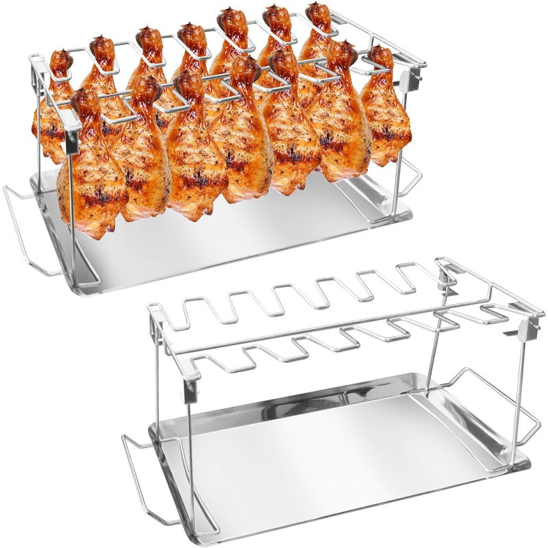 50% Off – Stainless Steel Chicken Leg Rack