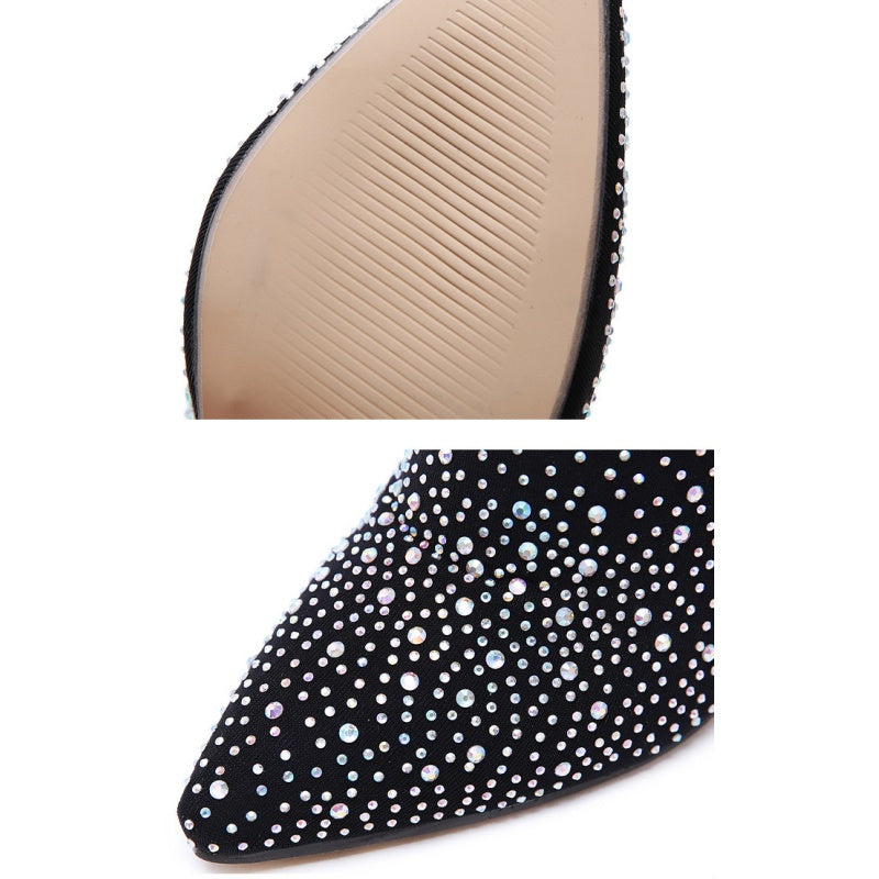 🔥Women’s Sparkly Faux Diamonds Over-the-Knee Boots👠