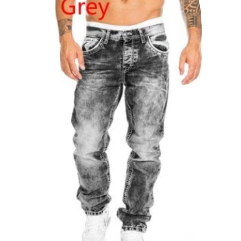 Men's Fashion Creative Stretch Denim Jeans